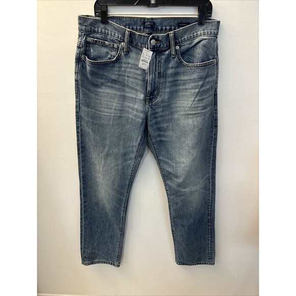 J. Crew Straight Signature Flex Men's Jeans 32x30 Blue New - Picture 1 of 14